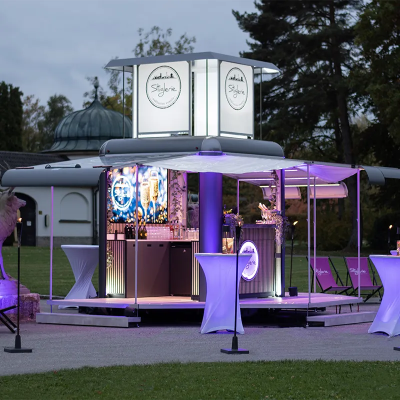 Außergewöhnlichen Messestand mieten